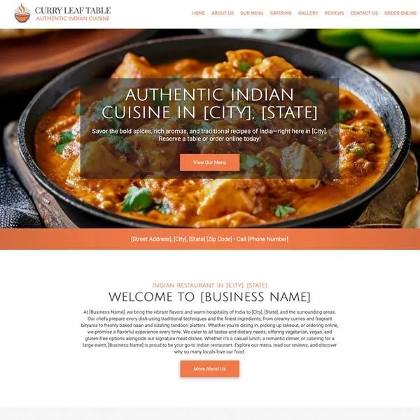 indian restaurant website design theme original original