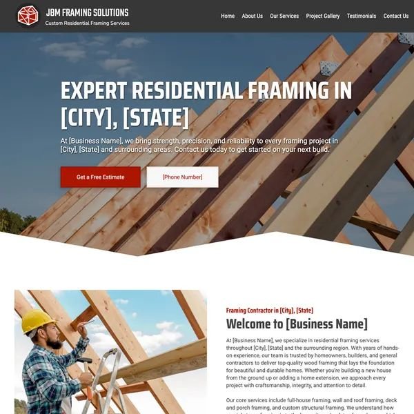 best framing contractor website design theme original original