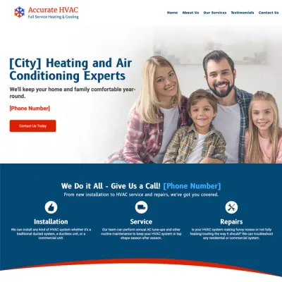 Examples best hvac contractor website design theme original original