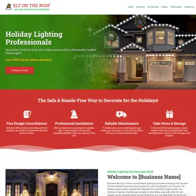 Examples christmas light installation website design original original