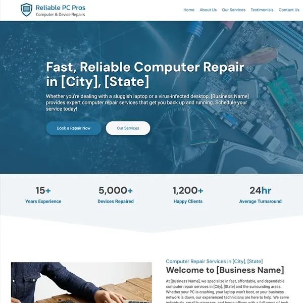 computer repair website design theme original original