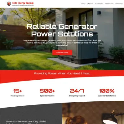 Examples generators website design theme original original