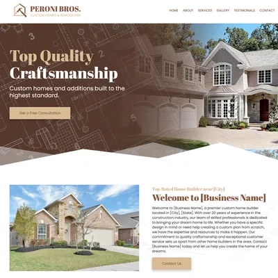 Examples home builder website design theme original
