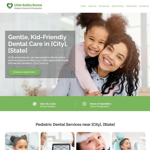 pediatric dentistry website design theme original original