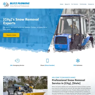Examples snow removal website design theme original original